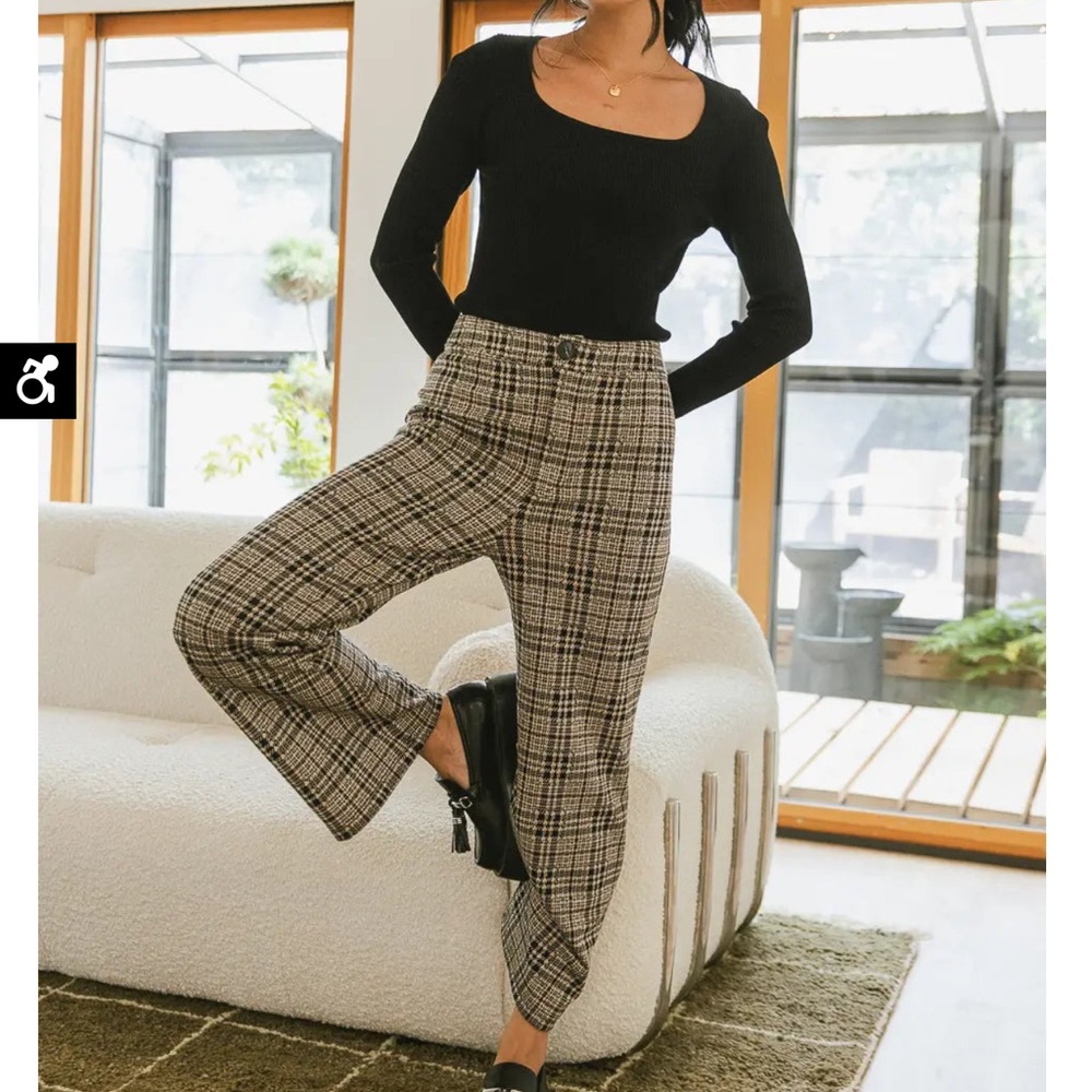 Bohme Autumn Cropped Plaid Pants